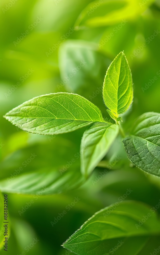 Lush foliage in a garden plot, detailed macro shot, vibrant and dynamic natural scene Lush foliage in a garden plot, detailed macro shot, vibrant and dynamic natural scene