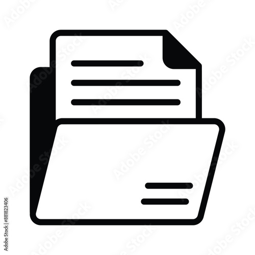 A vectors of files in modern style, trendy icon of binders
