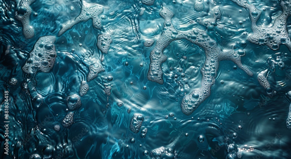 Blue transparent water background for photos. Blue transparent water background for photos.