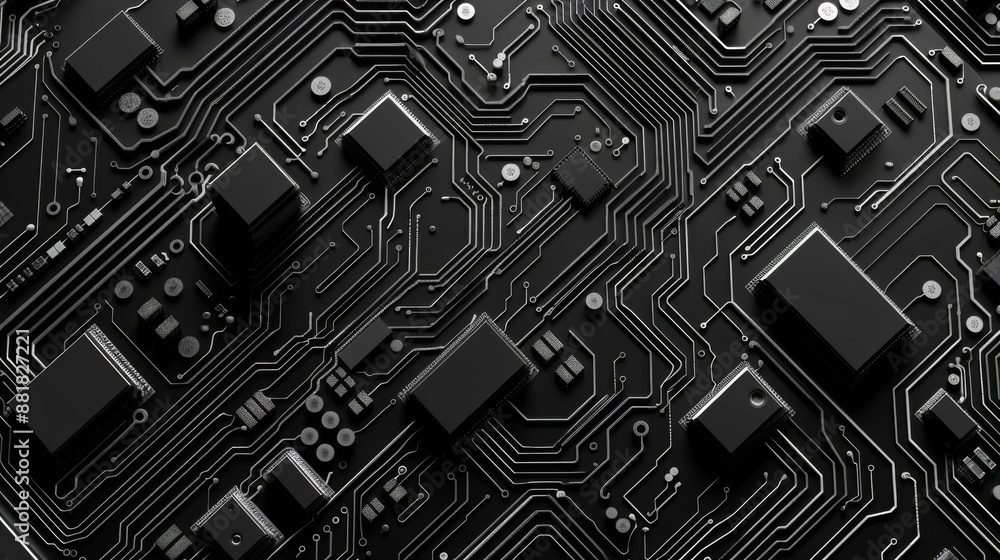 Abstract Circuit Board Design Abstract Circuit Board Design