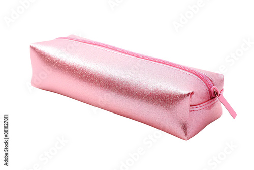 A Shimmering Pink Pencil Case for Young Girls.