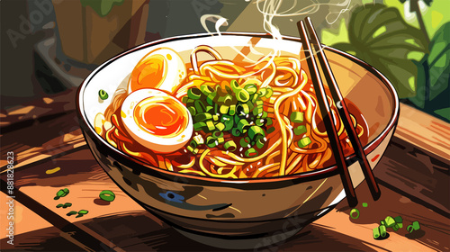 funny ramen cartoon character