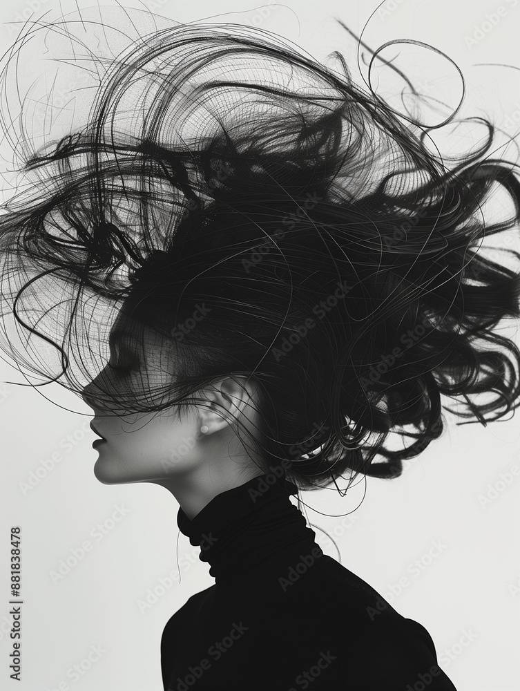 Fototapeta premium High fashion portrait, avant-garde