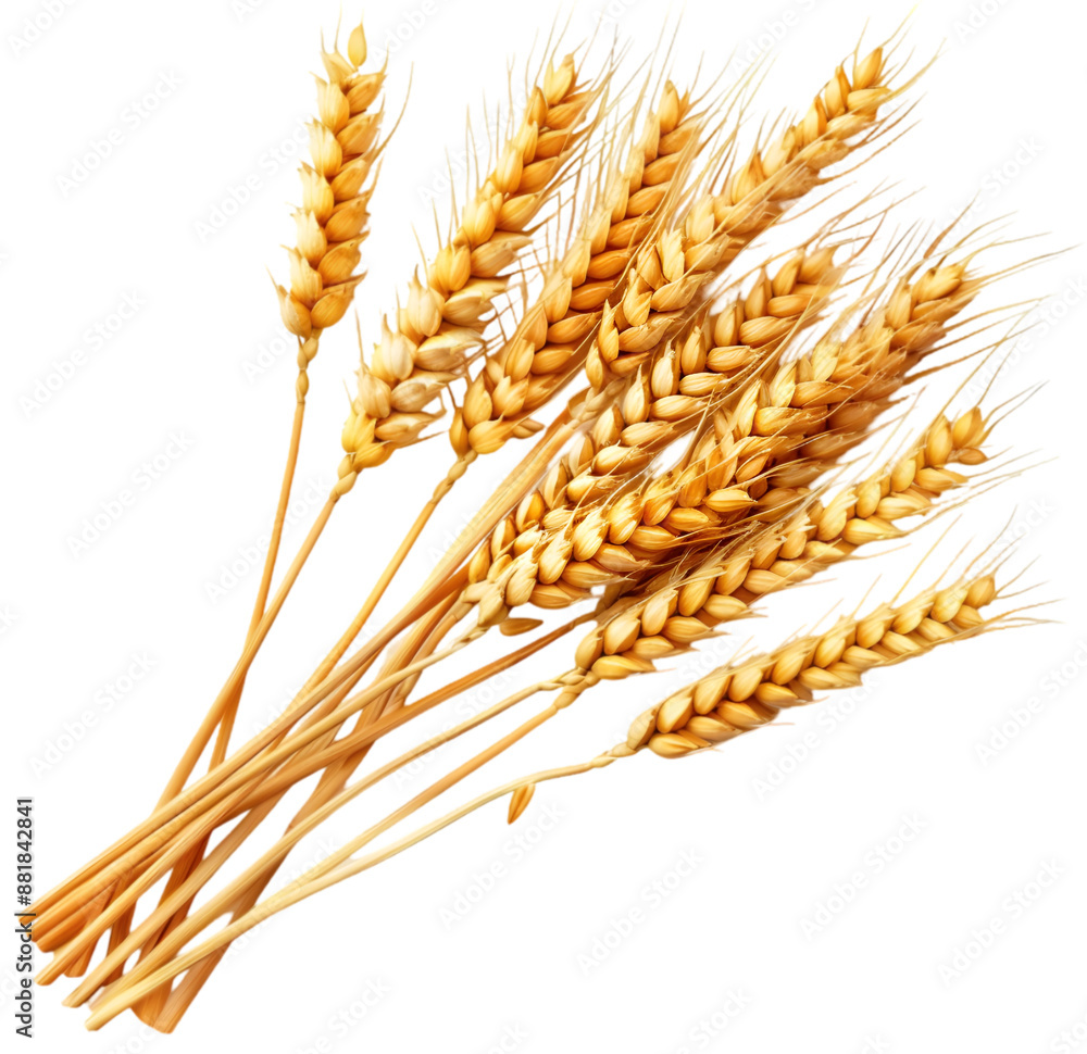 Wheat ears, isolated on Transparent background. Wheat ears, isolated on Transparent background.