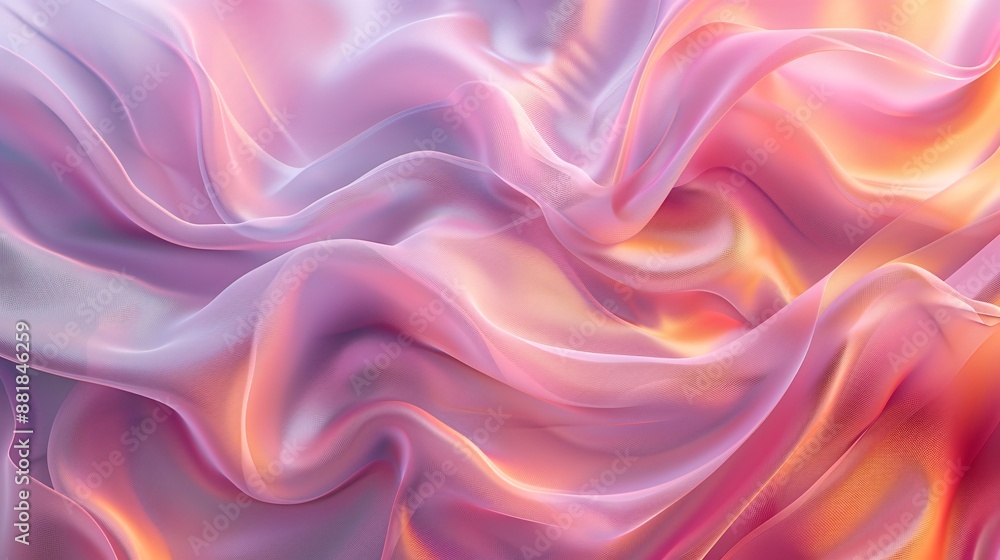 High-definition image of soft, pastel waves forming an abstract pattern with wavy lines, ideal for fashion and beauty inspiration High-definition image of soft, pastel waves forming an abstract pattern with wavy lines, ideal for fashion and beauty inspiration
