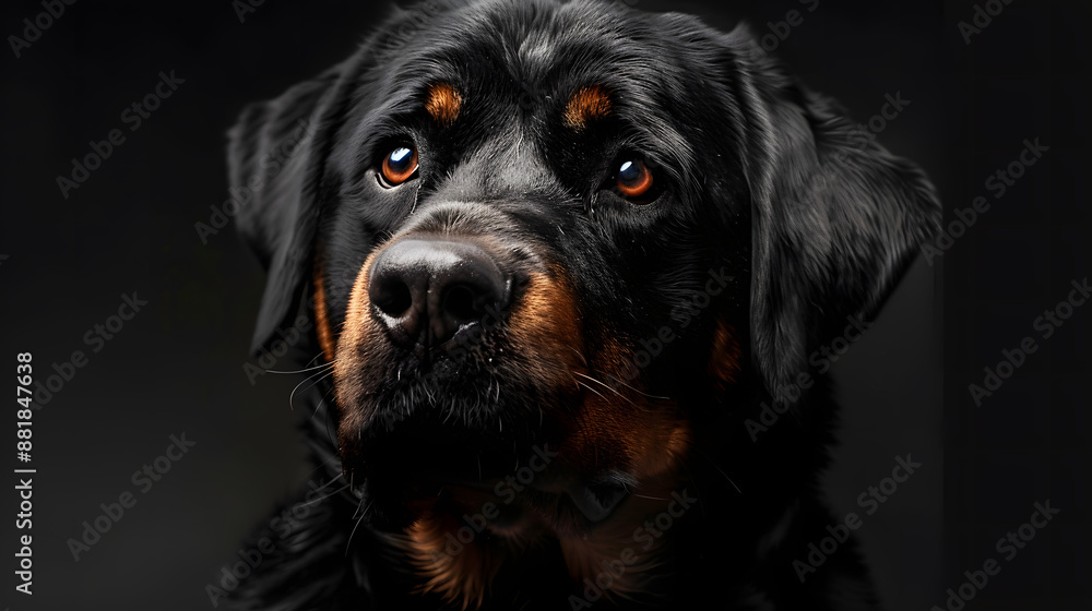 portrait of a black dog portrait of a black dog