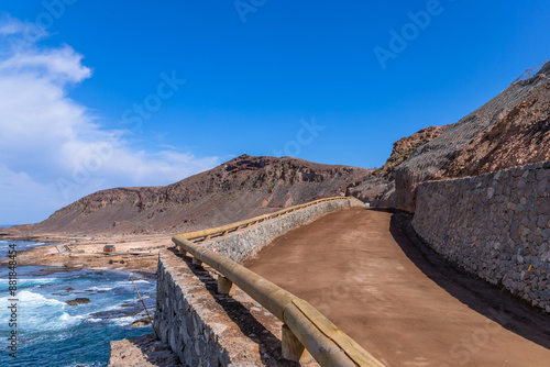 El Confital beach on the edge of Las Palmas photo