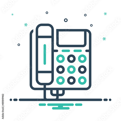Mix icon for telephone
