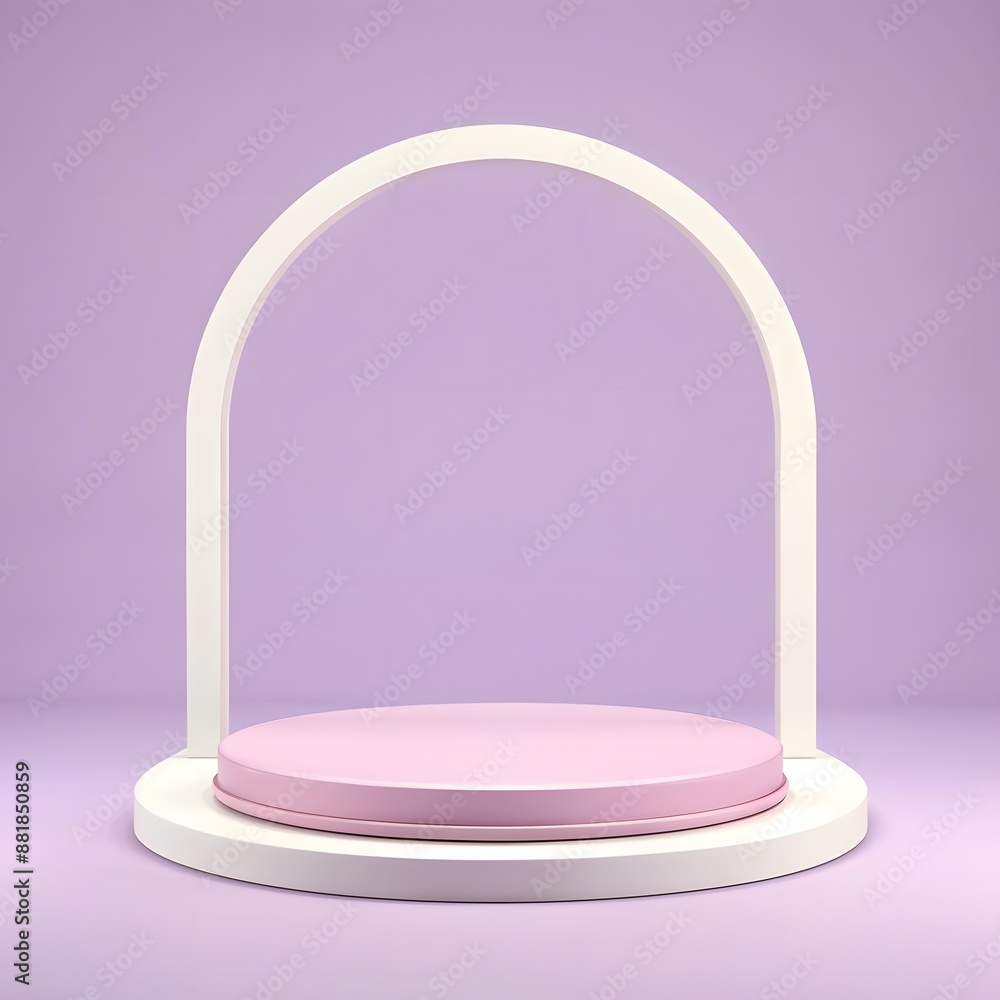 frame mockup pedestal with a pastel background frame mockup pedestal with a pastel background