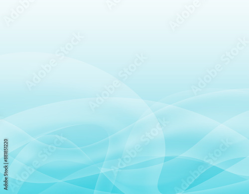 ブルーのウェーブ背景イラスト