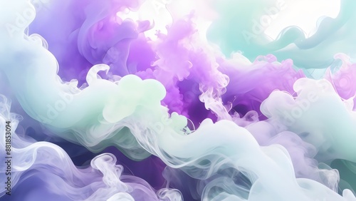 Purple and Pink colorSmoke Realistic Dynamic Abstract Background Fantasy photo