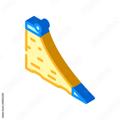 ramp skateboard sport isometric icon vector. ramp skateboard sport sign. isolated symbol illustration