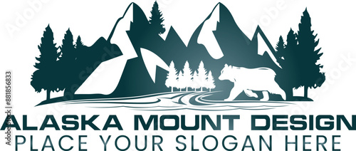 Alaska state textured vintage vector t-shirt and apparel design, typography, print, logo, poster. Global swatches.