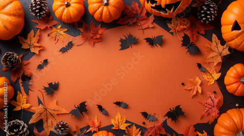 flat lay photo of Halloween...