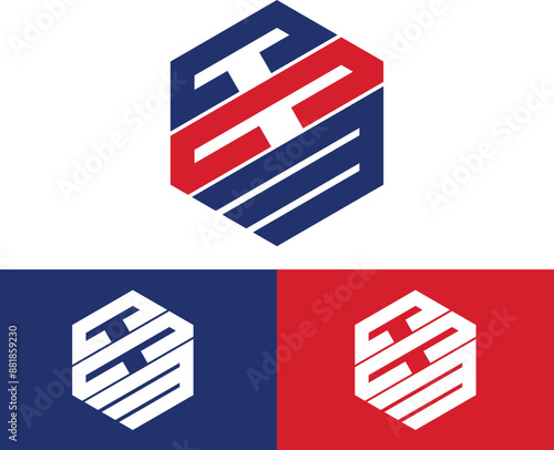 CCM Initial vector logo design for download