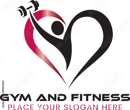 gym and fitness logo design for download
