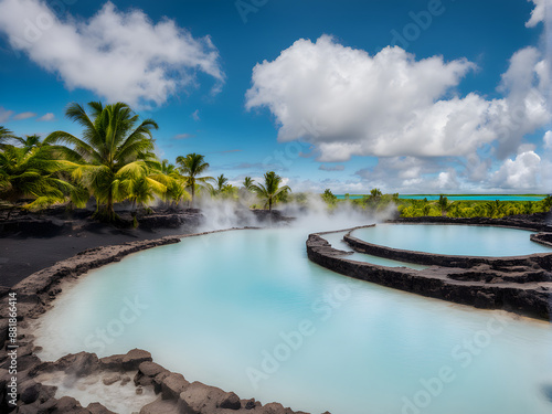 Nature's Luxury: Tropical Wellness Spa with Volcanic Springs photo