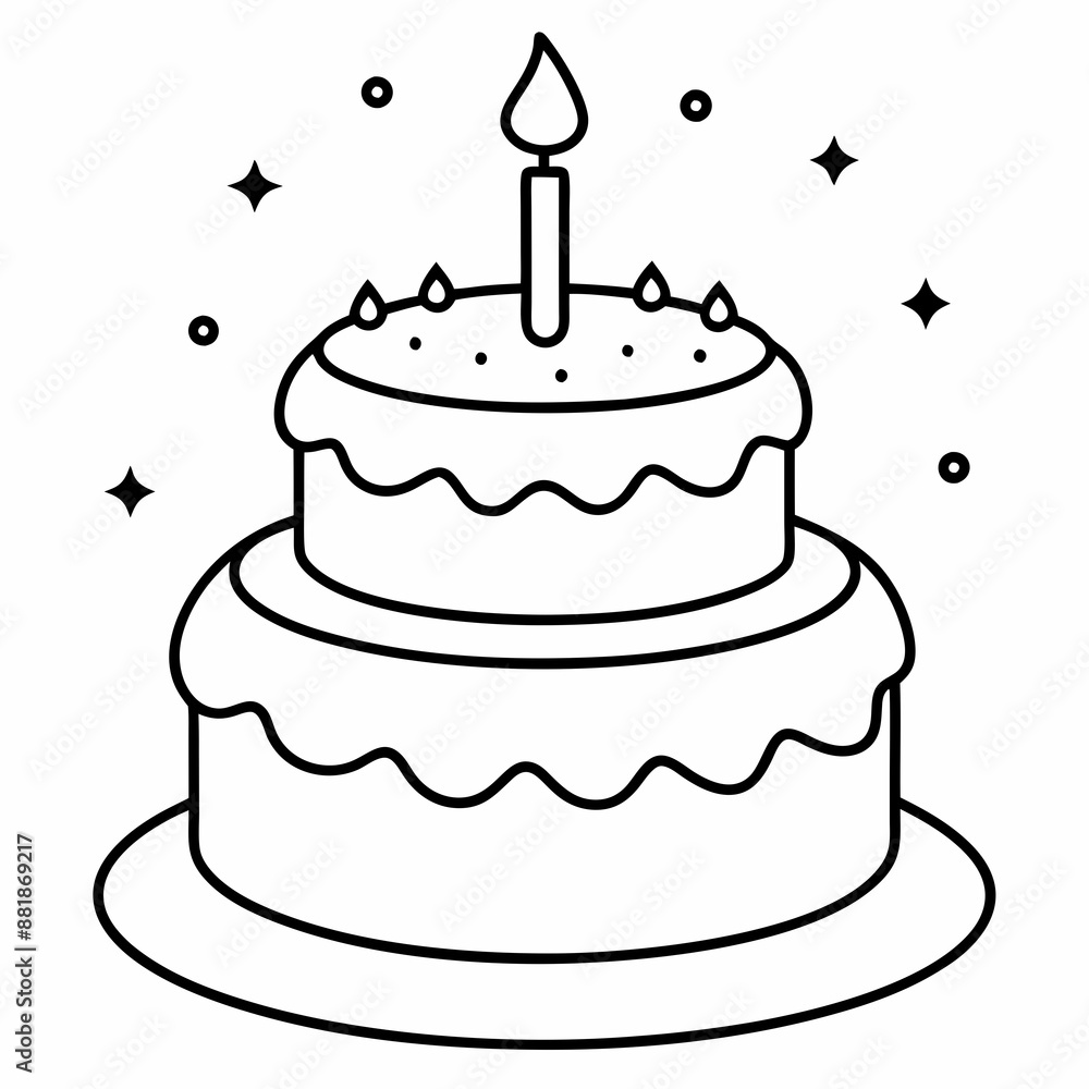 birthday cake with candles vector design birthday cake with candles vector design