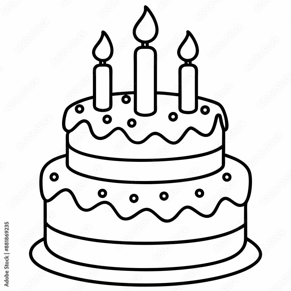 birthday cake with candles vector design birthday cake with candles vector design