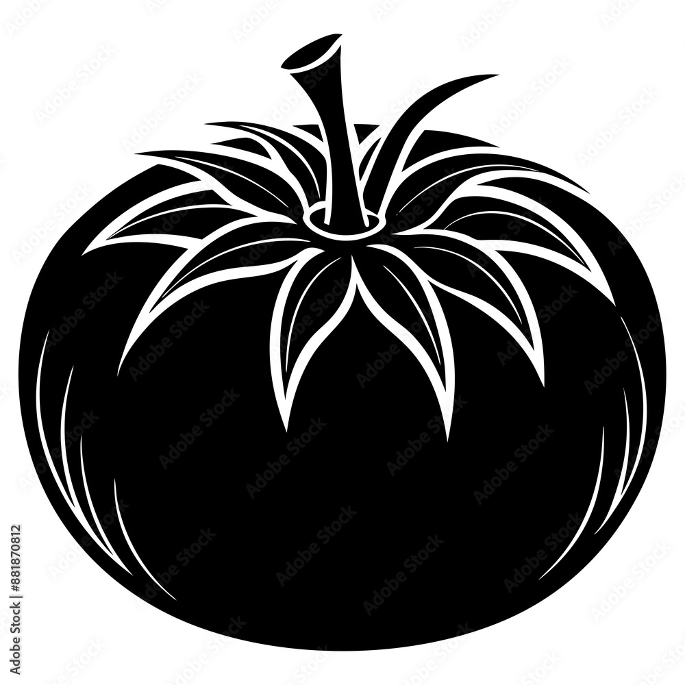black and white tomato on a white background black and white tomato on a white background