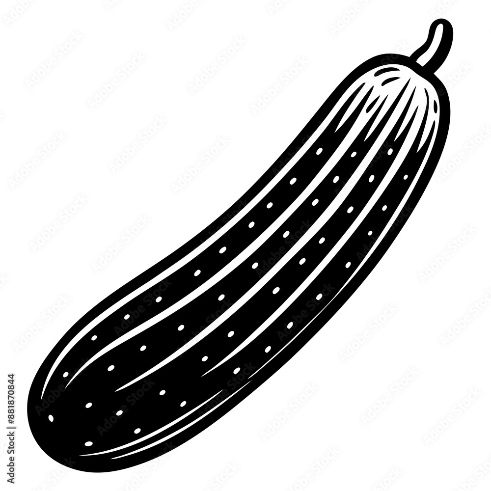 illustration of a cucumber vector design illustration of a cucumber vector design