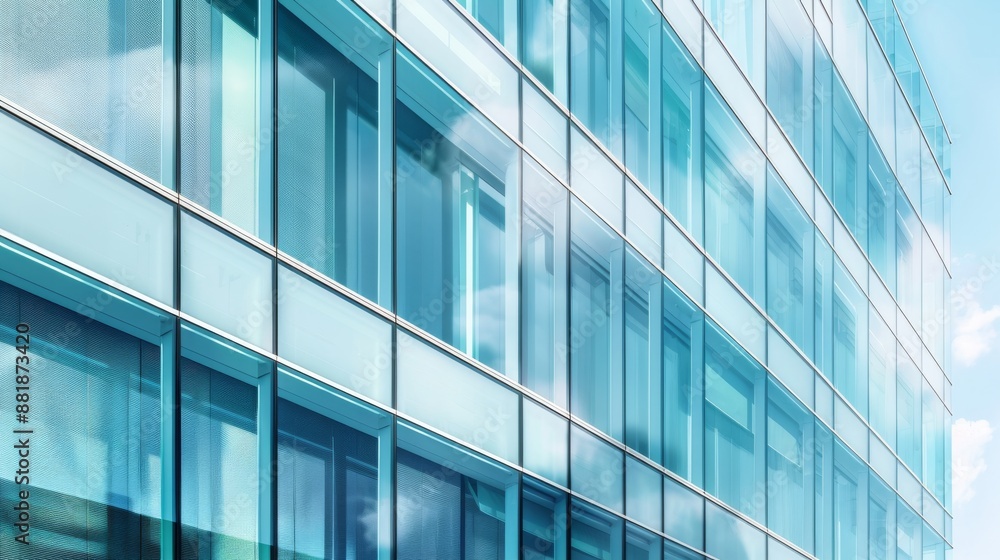 Modern Glass Facade of a Building Modern Glass Facade of a Building