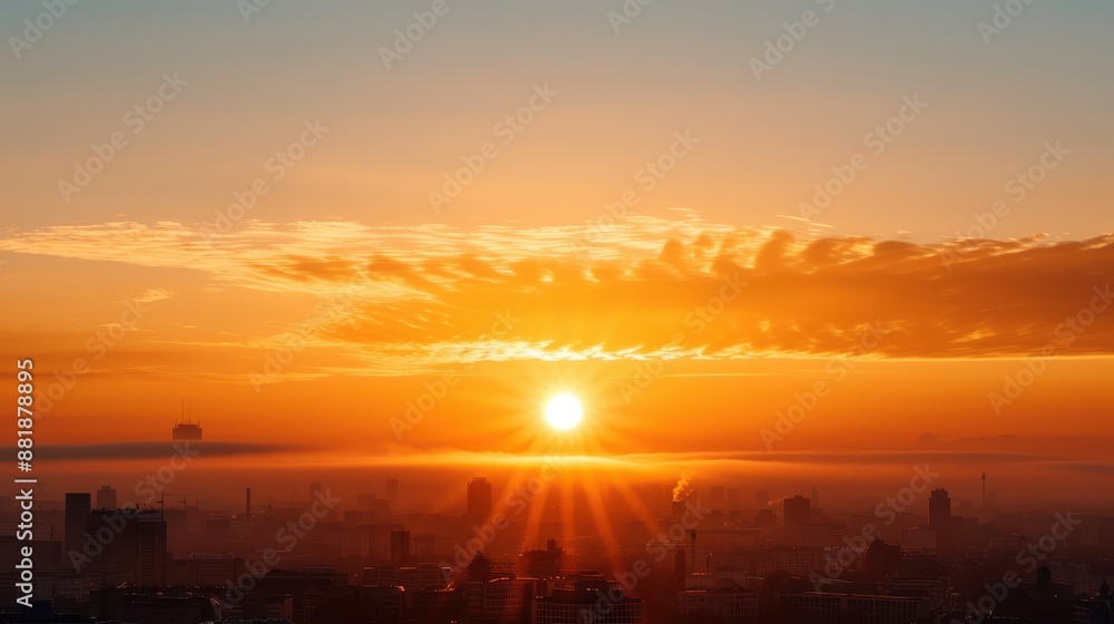 An awe-inspiring panoramic view of a city bathed in the first light of a sunrise, highlighting the majestic skyline and symbolizing the dawn of opportunities and bright beginnings. An awe-inspiring panoramic view of a city bathed in the first light of a sunrise, highlighting the majestic skyline and symbolizing the dawn of opportunities and bright beginnings.