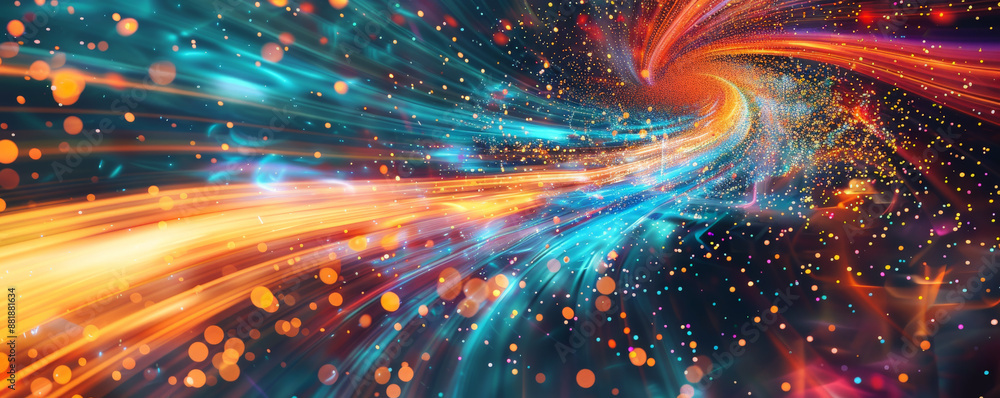 A high-energy background with bright, colorful streaks of light and swirling patterns, creating a sense of motion and excitement. A high-energy background with bright, colorful streaks of light and swirling patterns, creating a sense of motion and excitement.
