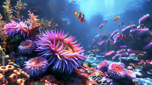 coral reef in the sea