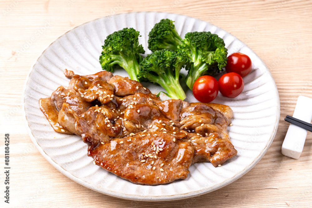 豚肉の胡麻だれ焼き 豚肉の胡麻だれ焼き