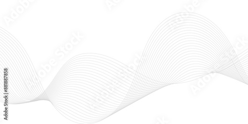 Abstract background with grey Wave Swirl, frequency sound wave, smoke waves, twisted curve lines with blend effect.