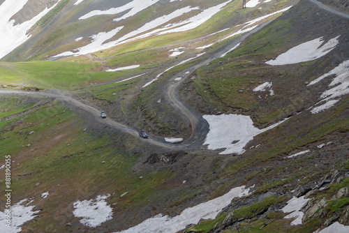 mountain road in the mountains