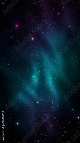  Digital dark green glitter starry sky abstract graphic poster mobile phone background 