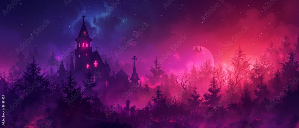 Naklejka premium Halloween background
