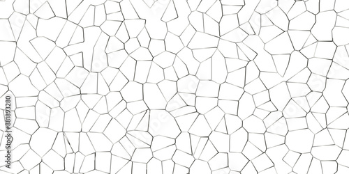 Cream, Brown and Black broken tiles mosaic seamless pattern tile wall high resolution real photo or brick seamless and texture interior background. Cream, Brown and Black crack pattern floor tile.