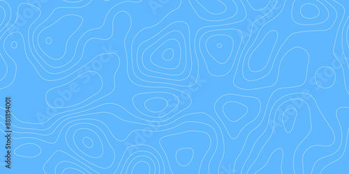 Lines Topographic contour lines vector map seamless pattern. Geometric stiped line grid map Topographic contour lines. Modern shiny blue lines. Vector illustration, Suit for poster, cover, banner ...