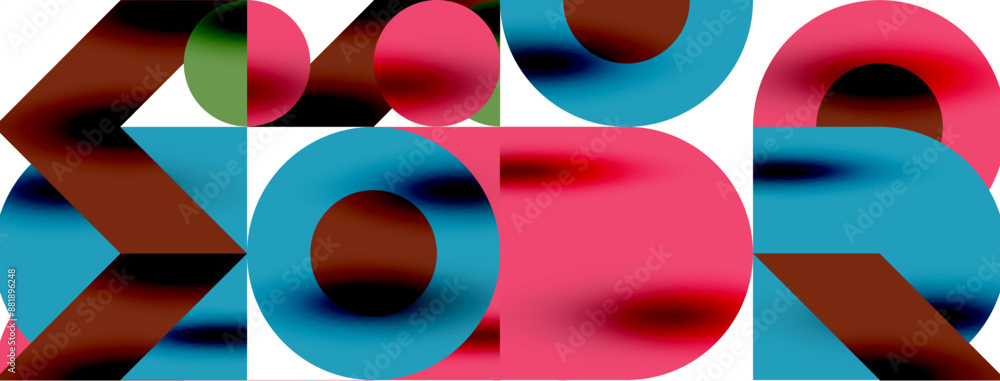 Circle pattern, round elements with lines and arrows composition for wallpaper, banner, background or landing Circle pattern, round elements with lines and arrows composition for wallpaper, banner, background or landing