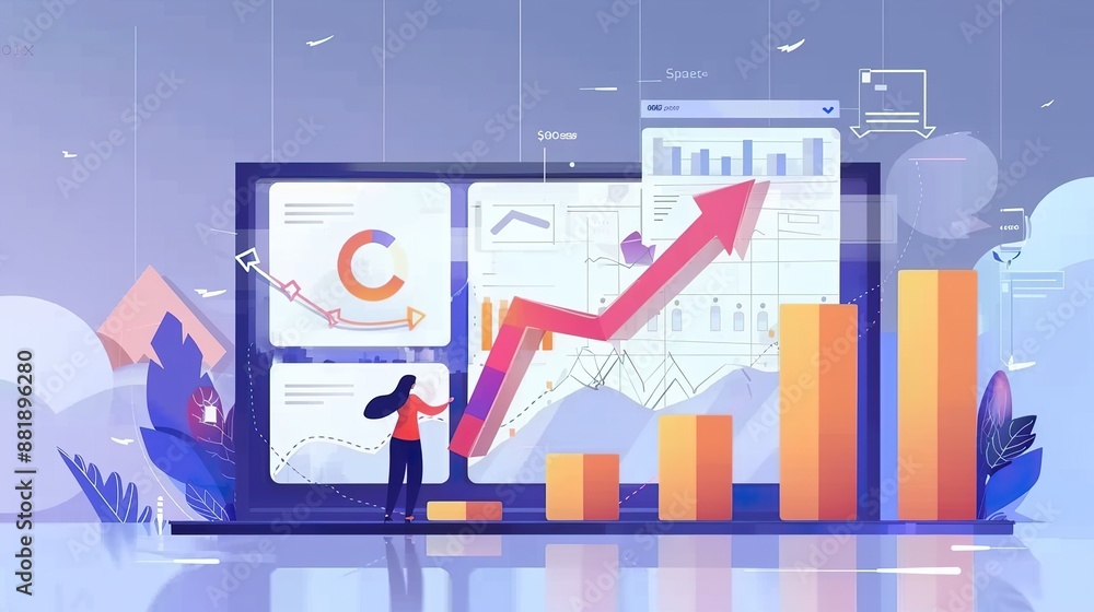 Team Analyzing Financial Growth Data and Graphs Team Analyzing Financial Growth Data and Graphs