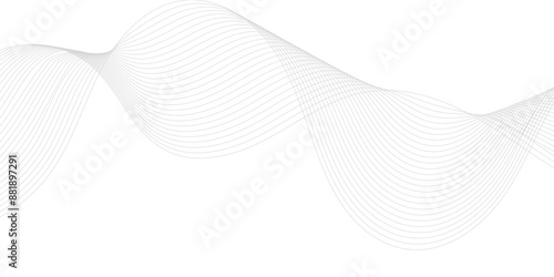 Abstract background with grey Wave Swirl, frequency sound wave, smoke waves, twisted curve lines with blend effect.