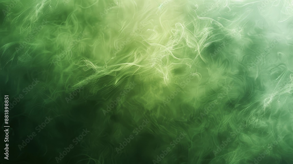 Abstract green gradients with shamrock touches and cloudy textures backdrop