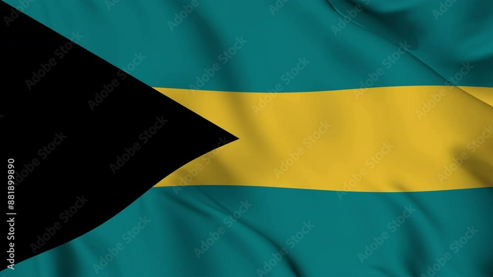 A beautiful view of the Bahamas flag video. 3d flag-waving video. Bahamas flag 4K resolution. A beautiful view of the Bahamas flag video. 3d flag-waving video. Bahamas flag 4K resolution.