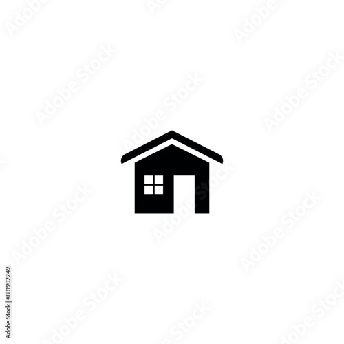Minimalist House Icon. Home Vector Illustration