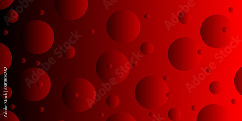Abstract background black and red bubbles, vector. bright oily drops in water with colorful background, Abstract red Flickering Lights, bright oily drops in water with colorful background.