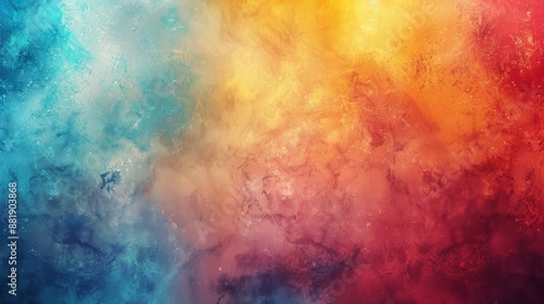 Soft blurred shapes and vibrant Holi colors in abstract background