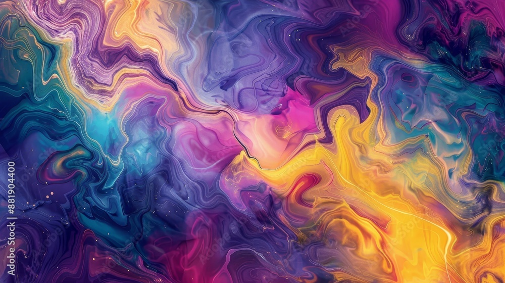 Liquid-like patterns with vibrant Holi colors in wallpaper Liquid-like patterns with vibrant Holi colors in wallpaper