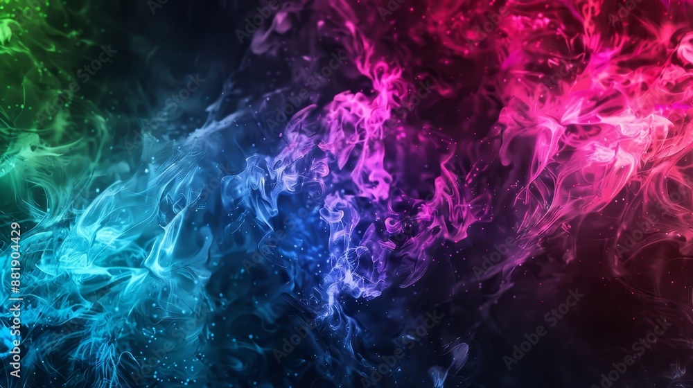 Bright Holi colors in abstract smoke-like background Bright Holi colors in abstract smoke-like background