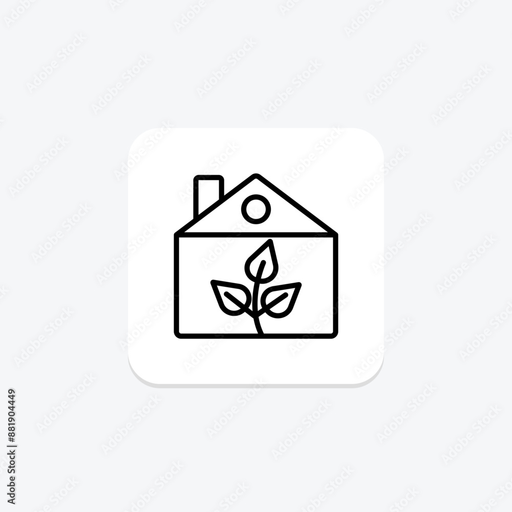 Sustainable Living line icon , vector, pixel perfect, illustrator file Sustainable Living line icon , vector, pixel perfect, illustrator file