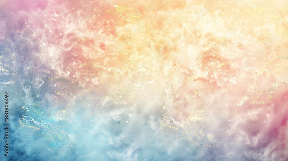 Fototapeta premium Ethereal textures with Holi colors in abstract background