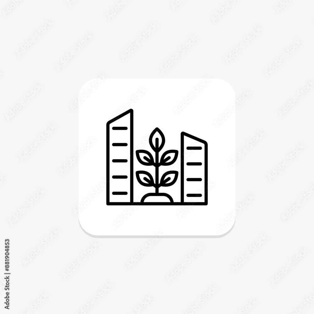 Green Urban Design line icon , vector, pixel perfect, illustrator file Green Urban Design line icon , vector, pixel perfect, illustrator file