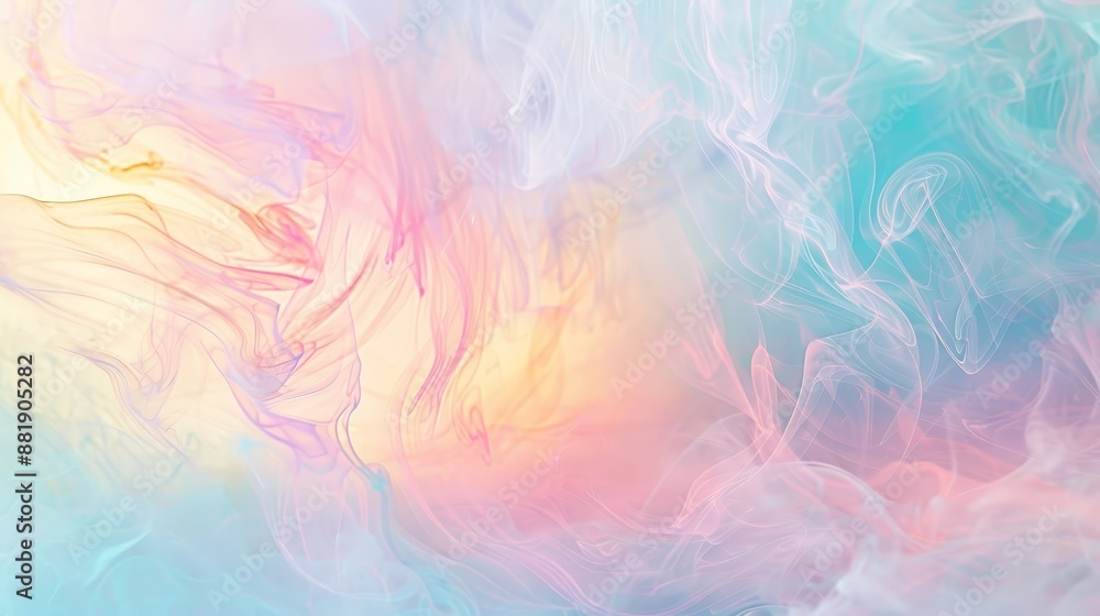 Background featuring pastel Holi colors in swirling dreamy patterns Background featuring pastel Holi colors in swirling dreamy patterns